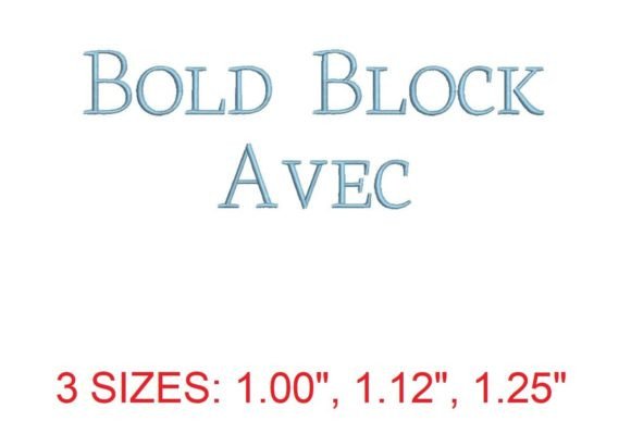 Bold Block Avec Embroidery Font: A Craft Fair Designer’s Review