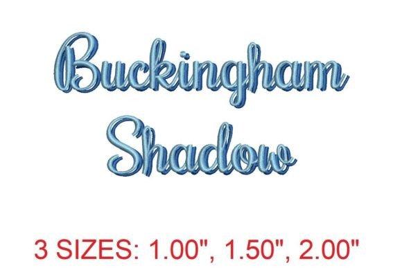 Buckingham Shadow Font: A Designer’s Review for Boutique Sweatshirt Embroidery