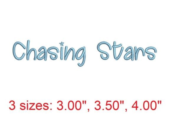 Chasing Stars: An Embroidery Font Review