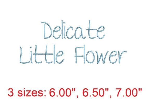 Delicate Little Flower: An Embroidery Font Review