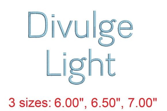 Divulge LT Embroidery Font: Elegant Stitching
