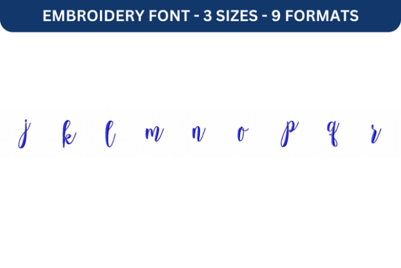 Melany Script Font Lower J to R