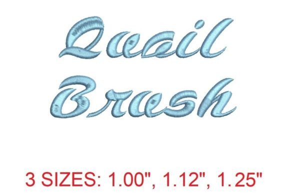 Quail Brush Font: A Seller's Review for Etsy & Small Shop Embroidery