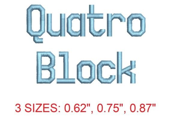 Quatro Block Font: A Seller's Review for Etsy & Small Shop Embroidery