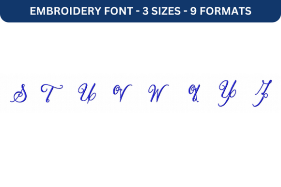 Question and Love Font Upper S to Z Review for Embroidery Sellers