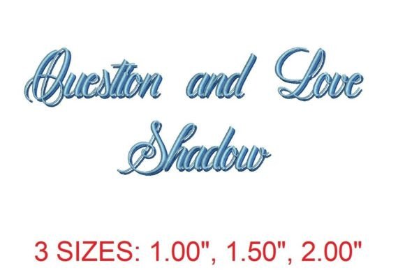Question and Love Shadow Font: A Designer’s Review for Boutique Sweatshirts