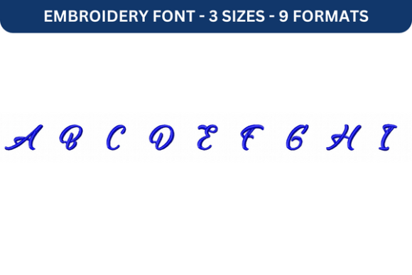 Reality Sunday Font Upper a to I Review for Real Embroidery Projects
