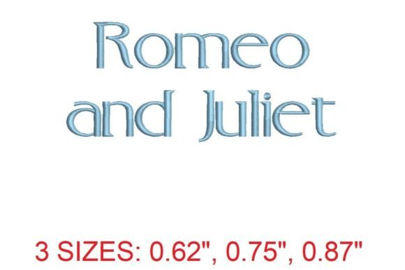 Romeo and Juliet Font: A Designer’s Review for Boutique Sweatshirt Embroidery