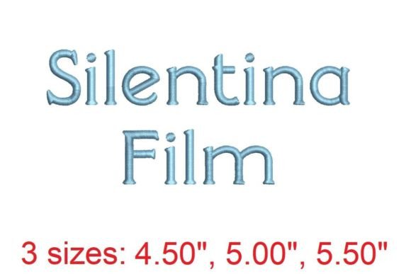 Silentina Film Embroidery Font Review