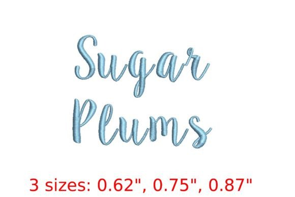 Sugar Plums Embroidery Font: A Whimsical Touch for Holiday & Gift Designs